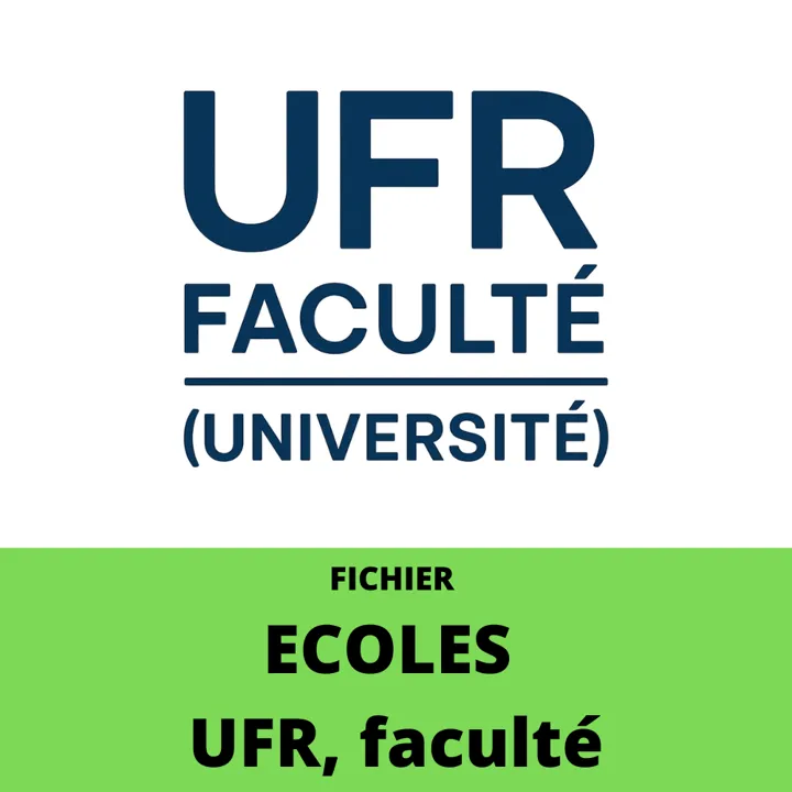 Fichier Excel : 574 Emails de Facultés et UFR d’Université en France