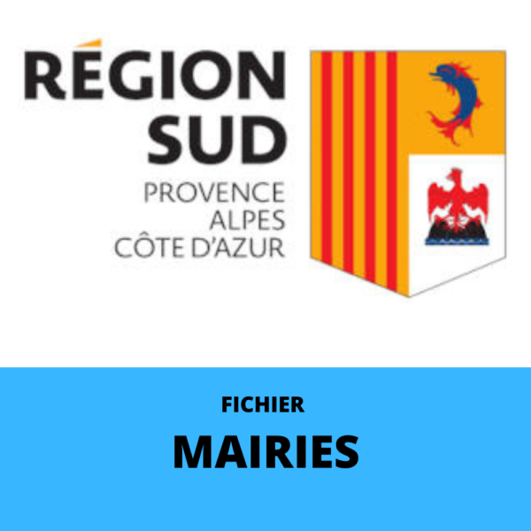 Emails Mairies Région Sud - Provence Alpes Côte d'Azur