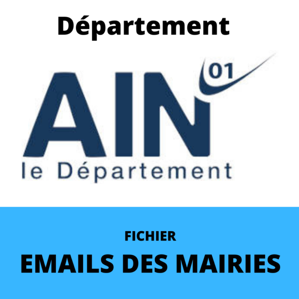 Emails des Mairies du département de l'Ain (01)