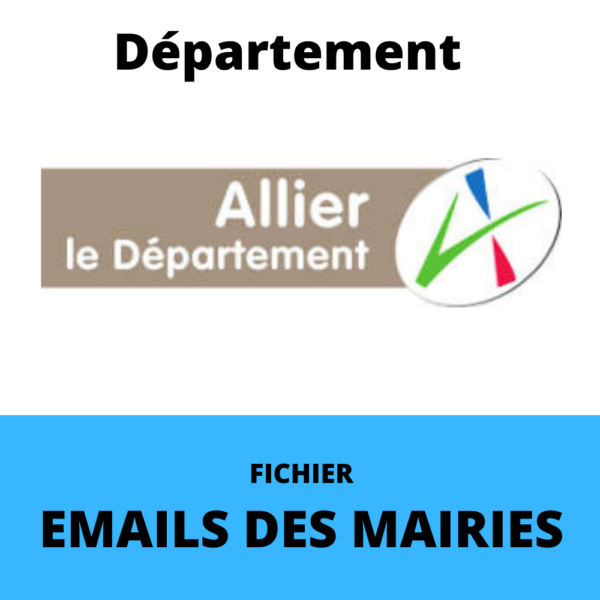 Emails des Mairies du département de l'Allier (03)