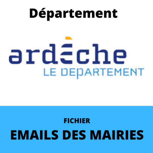 Emails des Mairies du département de l'Ardèche (07)