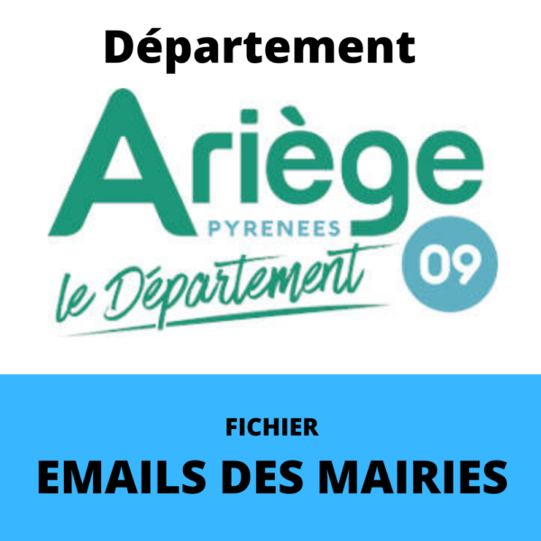Emails des Mairies du département de l'Ariège (09)
