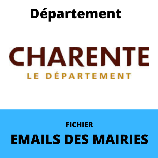Emails des Mairies du département de la Charente (16)