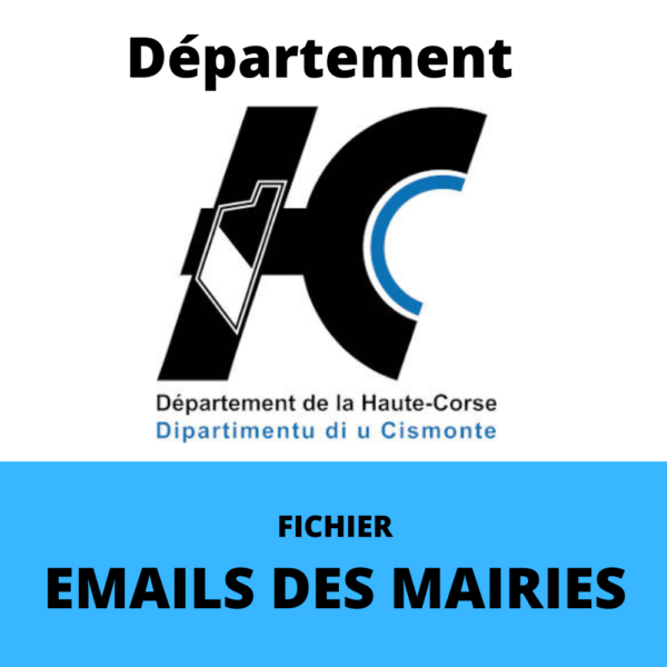 Emails des Mairies du département de la Haute Corse (2B)