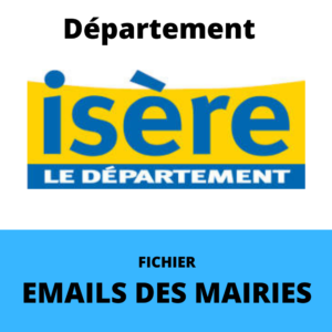 Emails des Mairies du département de l'Isère (38)