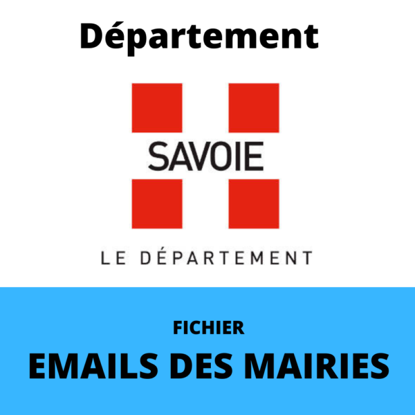 Emails des Mairies du département de la Savoie (73)