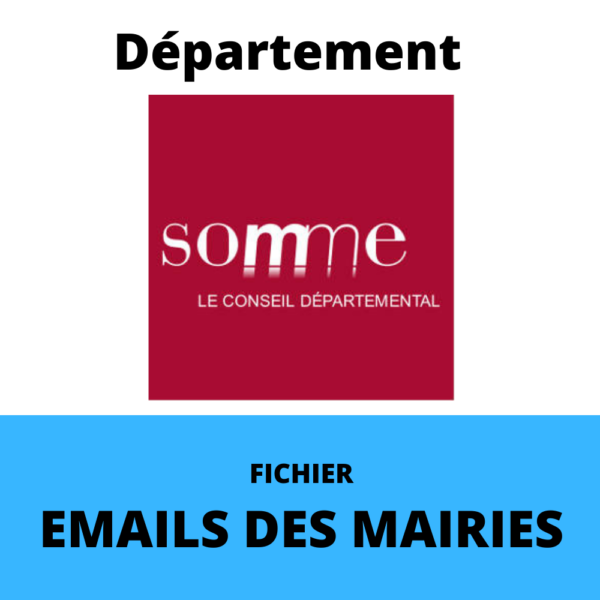 Emails des Mairies du département de la Somme (80)