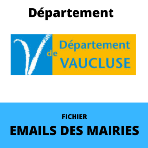 Emails des Mairies du département du Vaucluse (84)