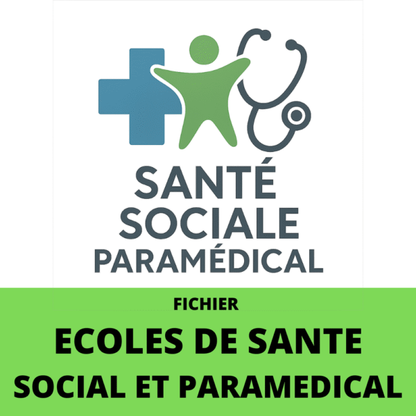 Fichier Excel avec 460 emails d’écoles de santé, social et paramédical en France. Base B2B idéale pour vos campagnes de communication ou prospection ciblée.